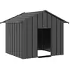 Image de vidaXL Niche pour chien avec toit noir 131x101x102 cm