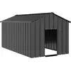 Image de vidaXL Niche pour chien - Noir Toit