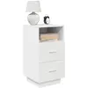 Image de VidaXL Table de chevet - Blanc