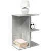 Image de vidaXL Lot de 2 Tables de Chevet - Gris Béton