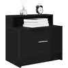 Image de vidaXL Table de chevet - Chêne noir