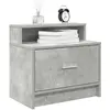 Image de VidaXL Tables de chevet avec tiroir 2 pcs - Gris béton