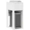 Image de vidaXL Support de tour d'ordinateur - Blanc