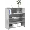 Image de vidaXL Bureau de réception - Gris béton
