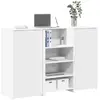 Image de vidaXL Bureau de réception - Blanc
