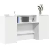 Image de vidaXL Bureau de réception - Blanc