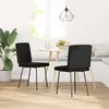 Image de VidaXL Chaises à Manger - Lot de 2 - Noir Velours
