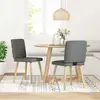 Image de Vidaxl Chaises à manger lot de 2 - Gris foncé