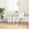 Image de Vidaxl Chaises à Manger Lot de 2 - Crème Velours