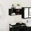 Image de vidaXL Armoire murale Noir
