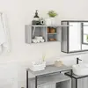 Image de vidaXL Armoire murale de bain - Sonoma gris