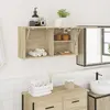 Image de vidaXL Armoire murale de bain - Chêne sonoma