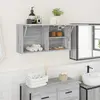 Image de vidaXL Armoire murale de bain - Sonoma gris