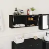 Image de vidaXL Armoire murale de bain 100x25x40 cm - Noir