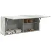 Image de vidaXL Armoire murale de bain - Gris béton