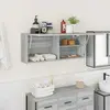 Image de vidaXL Armoire murale de bain - Sonoma gris