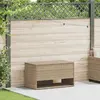 Image de vidaXL Coffre à coussins d'extérieur beige 100x55x55,5 cm polyrotin