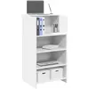 Image de vidaXL Bureau de réception blanc Bois d'ingénierie