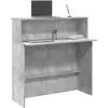 Image de vidaXL Bureau de réception Gris Béton