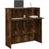 Image de vidaXL Bureau de réception - Chêne fumé
