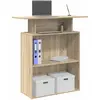 Image de vidaXL Bureau de réception - Chêne Sonoma