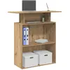Image de vidaXL Bureau de réception - Chêne artisanal