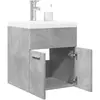 Image de vidaXL Meubles salle de bain - Gris Béton