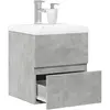 Image de VidaXL Ensemble de meubles de salle de bain - Gris béton