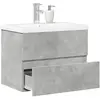 Image de vidaXL Ensemble salle de bain 2 pcs gris béton