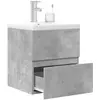 Image de vidaXL Ensemble de meubles de salle de bain - Gris béton