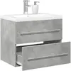 Image de VIDAXL Ensemble meubles salle de bain gris béton
