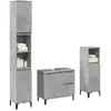 Image de vidaXL Ensemble Meubles Salle de Bain 3 pcs Gris Béton