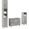 Image de VIDAXL Ensemble meubles salle de bain - Gris béton