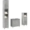 Image de vidaXL Ensemble salle de bain 3 pcs gris béton