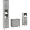Image de vidaXL Ensemble de meubles de salle de bain 3 pcs gris béton
