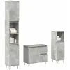 Image de VIDAXL Meubles Salle de Bain 3 Pièces - Gris Béton