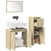 Image de vidaXL Ensemble de Meubles Salle de Bain - Chêne Sonoma