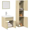 Image de vidaXL Ensemble de meubles salle de bain 3 pcs chêne sonoma
