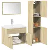 Image de vidaXL Ensemble salle de bain 3 pcs Sonoma