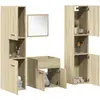 Image de vidaXL Ensemble de meubles salle bain 4 pièces - Chêne sonoma