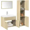 Image de vidaXL Ensemble Salle de Bain 4 Pièces - Chêne Sonoma