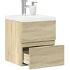 Image de vidaXL Set salle de bain 2 pcs chêne sonoma