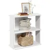 Image de vidaXL Bibliothèque à 3 niveaux - Blanc
