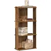 Image de Bibliothèque 3 niveaux Vieux Bois 60x30x120 cm