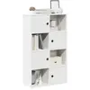 Image de vidaXL Bibliothèque blanc 60x24x101,5 cm