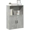 Image de vidaXL Bibliothèque gris béton 60x24x85 cm bois d'ingénierie