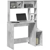 Image de VIDAXL Bureau avec étagères Gris Béton