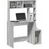 Image de vidaXL Bureau avec étagères - Sonoma gris