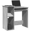 Image de vidaXL Bureau avec étagères - Sonoma gris