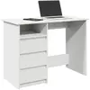Image de VIDAXL Bureau blanc - 102x50x75 cm